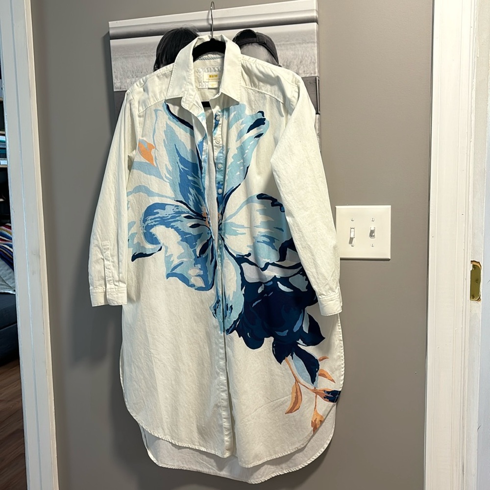 Maeve floral tunic blouse